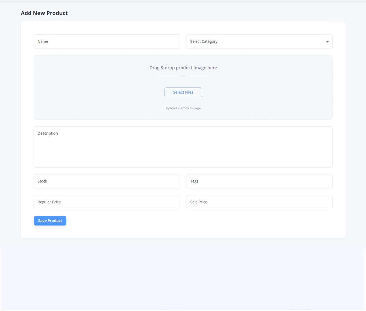 Create Product demo preview screenshot